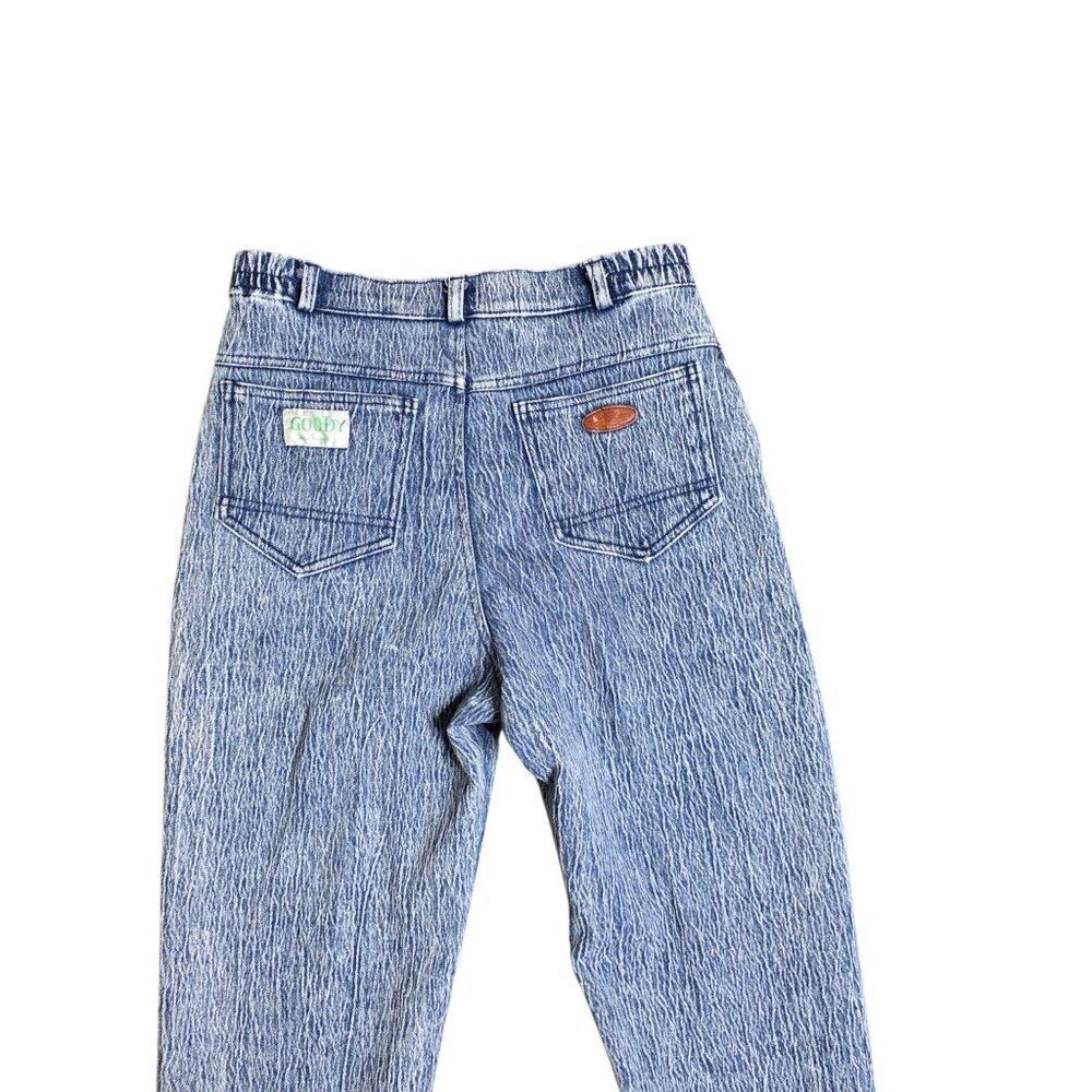 Vintage 80s Goody Acid Wash Mom Jeans Womens Size 28 Blue